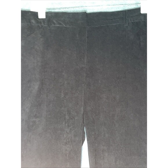 Norma Kamali Pants Womens 16 Black Corduroy Bootcut Old Money Quiet Luxury - Picture 3 of 10